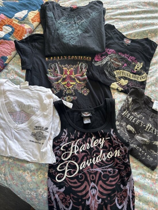 Harley-Davidson Tops - Lot 6 Harley-Davidson Women's Graphic T-Shirts Dealer WV FL  Sz L XL Tank